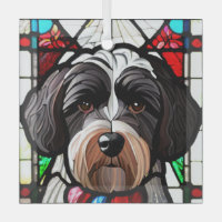 Portuguese Water Dog "Stained Glass"