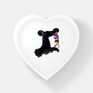 Portuguese Water Dog Standing with Float Line Paperweight