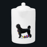 Portuguese Water Dog Standing with Float Line  Teapot<br><div class="desc">Portuguese Water Dog Standing with Float Line</div>