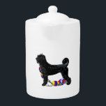 Portuguese Water Dog Standing with Float Line  Teapot<br><div class="desc">Portuguese Water Dog Standing with Float Line</div>