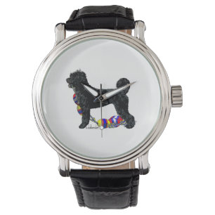 Portuguese Water Dog Standing with Float Line Watch