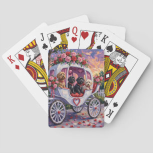 Portuguese Water Dog Valentine's Day Poker Cards