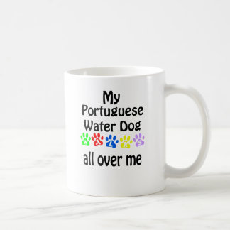 Portuguese Water Dog Walks Design Coffee Mug