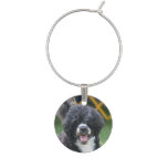 Portuguese Water Dog Wine Glass Charm