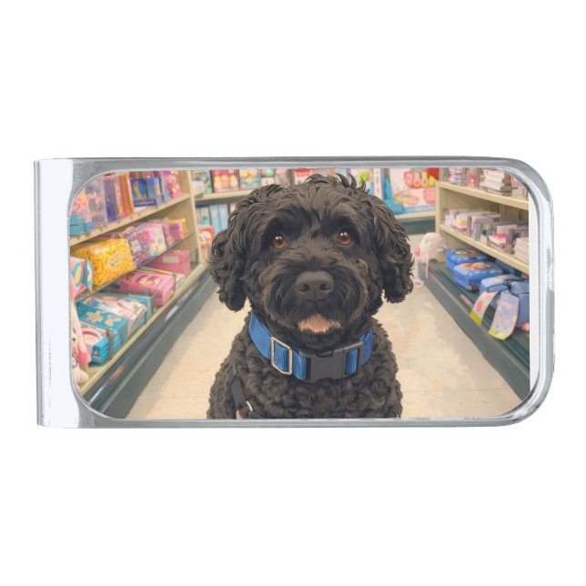 Portuguese Water Dogs Anime Anemi Money Clip (Front)