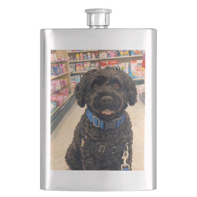 Portuguese Water Dogs Anime Classic Flask (Front)