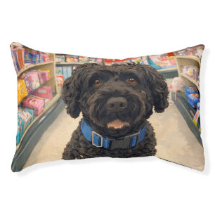 Portuguese Water Dogs Dog Bed   Cute Cozy Puppy