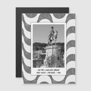 Portuguese Waves cobblestone photo frame