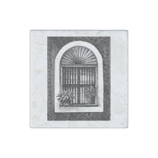 Portuguese Window Stone Magnet