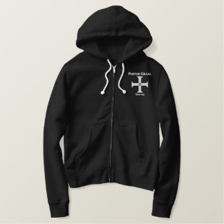 Portus Graal - Jacket Embroidered Hoodie