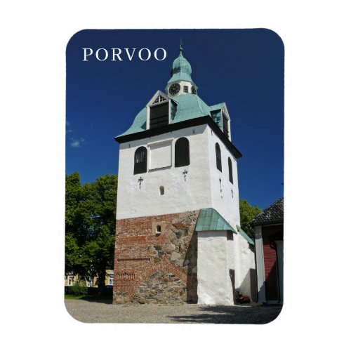 Porvoo Cathedral Bell Tower view fridge magnet