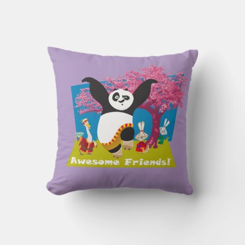 Pos Awesome Friends Throw Pillow