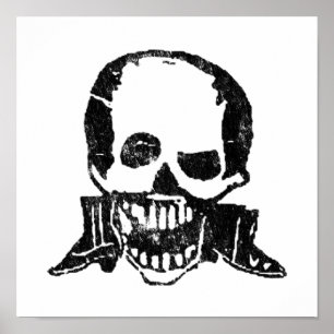 Posada Calavera Boots and Skull Poster