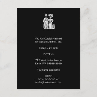 Posada Calavera Couple Invitation