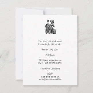 Posada Skeleton Couple Invitation