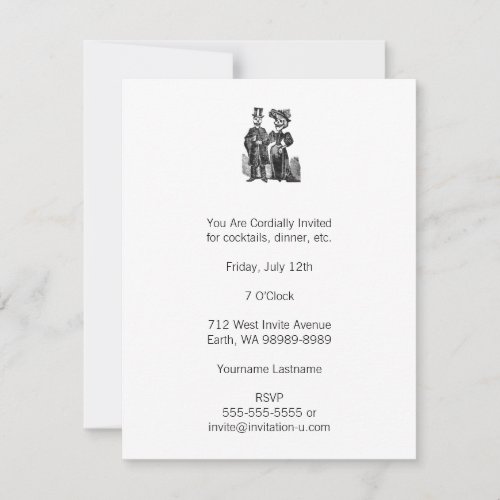 Posada Skeleton Couple Invitation