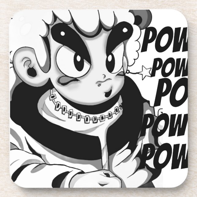 Posavasos de plástico duro beverage coaster (Front)