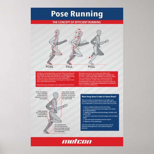 Pose Running Poster 24 x 36 Matte