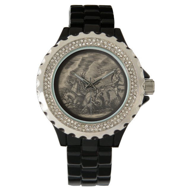 Poseidon and His Sea Horse Driven Chariot Watch (Front)