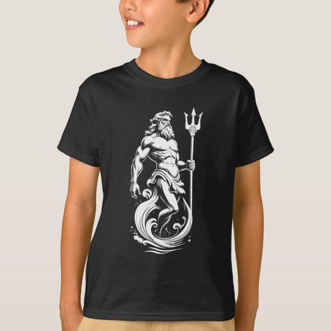 Poseidon God of the Sea T-Shirt (Front)