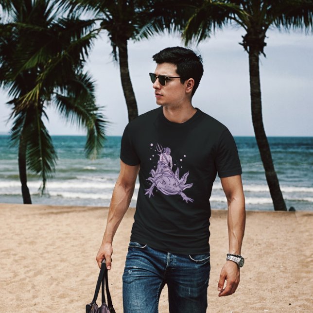 Poseidon In Axolotl   T-Shirt (Creator Uploaded)