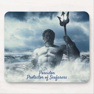 Poseidon Protector of Seafarers Mouse Pad