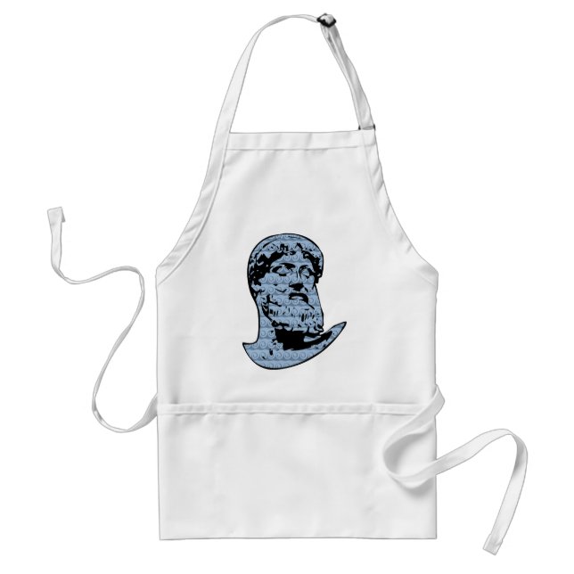 Poseidon statue adult apron (Front)