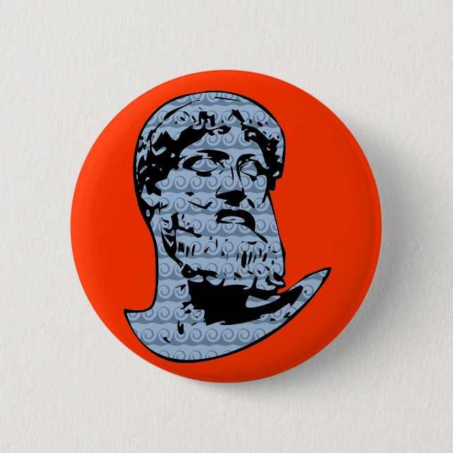 Poseidon statue button (Front)