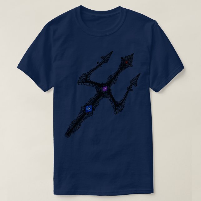 Poseidon trident fork T-Shirt (Design Front)