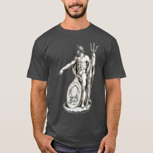 Poseidon  Trident Greek God Mythology  T-Shirt