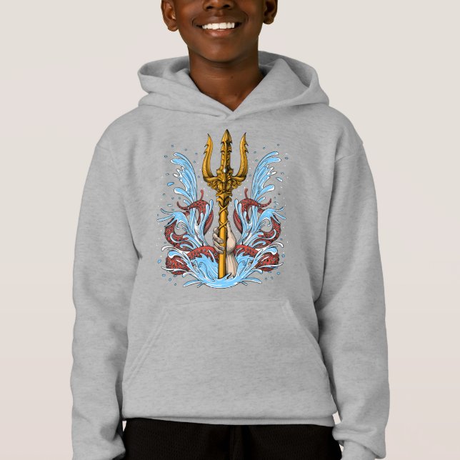 Poseidon Trident Hoodie (Front)