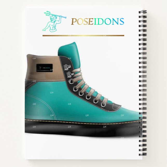 Poseidons 5.5"x8.5" (Left Handed) Spiral Notebook (Back)