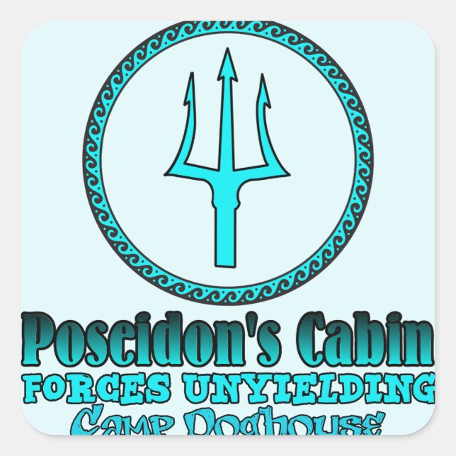 Poseidon's Cabin Sticker (Front)
