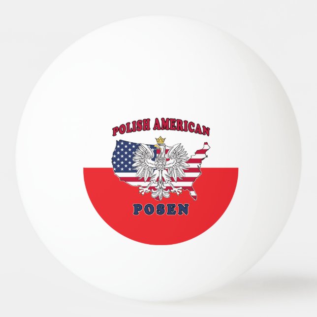 Posen Michigan Polish Ping Pong Ball (Front)