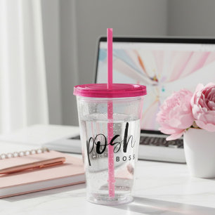 Posh Boss Personalized Acrylic Tumbler