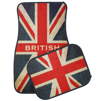 Posh British Union Jack Custom Car Mats
