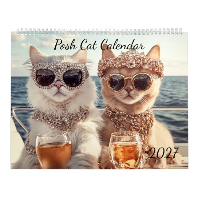 Posh Cat Calendar 2027 Cat (Cover)