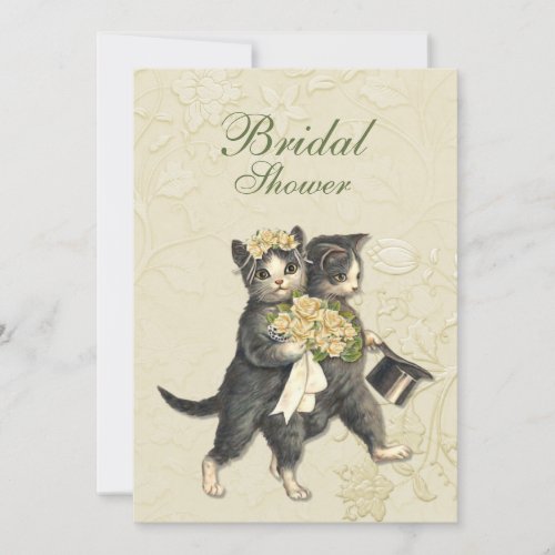 Posh Cats Bridal Shower Invitation