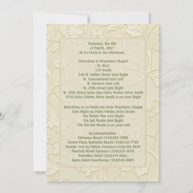 Posh Cats -Dual Use Wedding - Escort Card - 3a (Back)