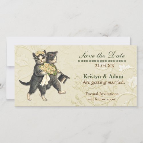 Posh Cats Wedding Save the Date