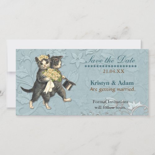 Posh Cats Wedding Save the Date