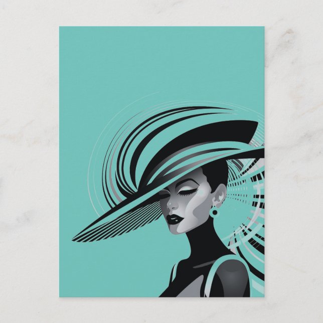 POSH CHIC COLLECTION #1 (TEAL) Postcard (Front)