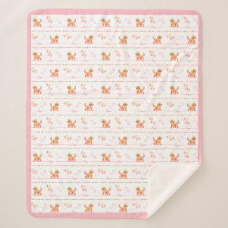 Posh Doodle Dog Love Sherpa Blanket