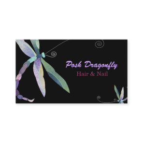 Posh Dragonfly Hair Salon Appointment Card