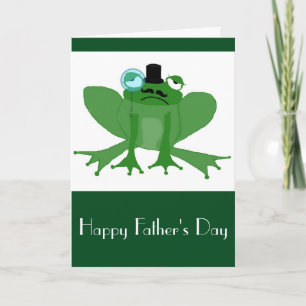 Posh Frog Father's Day Card