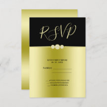 Posh Gold & Black Elegant Diamonds Birthday