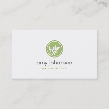 Posh Leaves Business Card by orange_pulp at Zazzle
