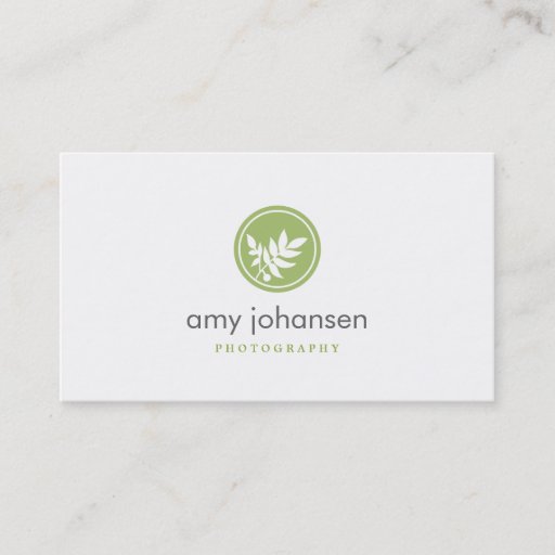 Customizable Posh Leaves Business Card