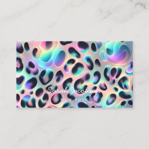 Posh Luxury Opal Iridescent Style Business Card