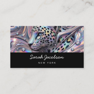 Posh Luxury Opal Iridescent Style Business Card